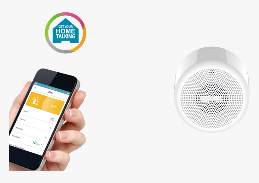 Mydlink Home Siren Front - D Link Siren, HD Png Download