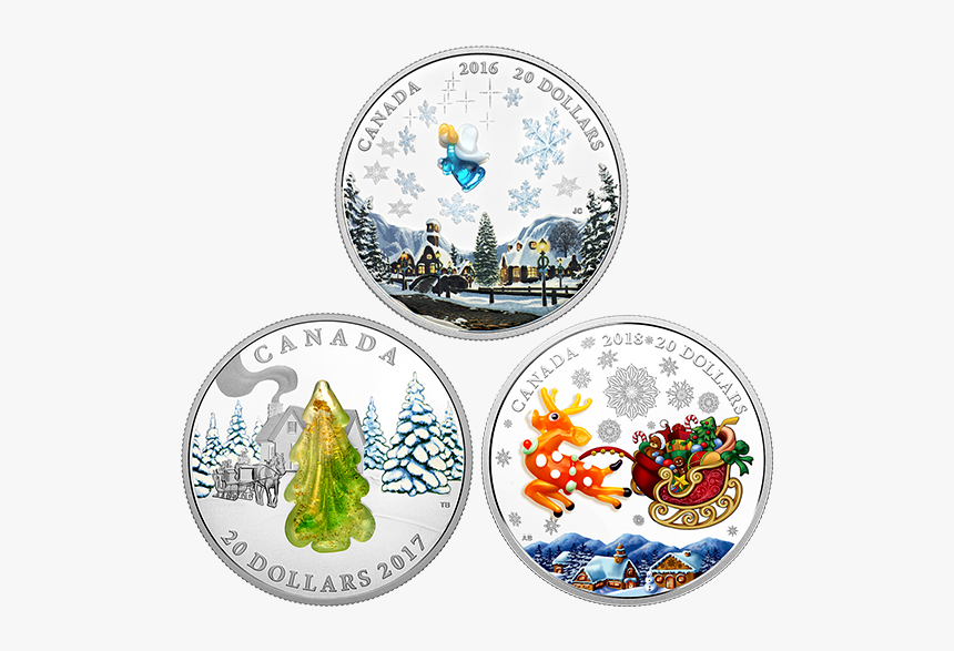 Canadian Coins Murano Glass, HD Png Download
