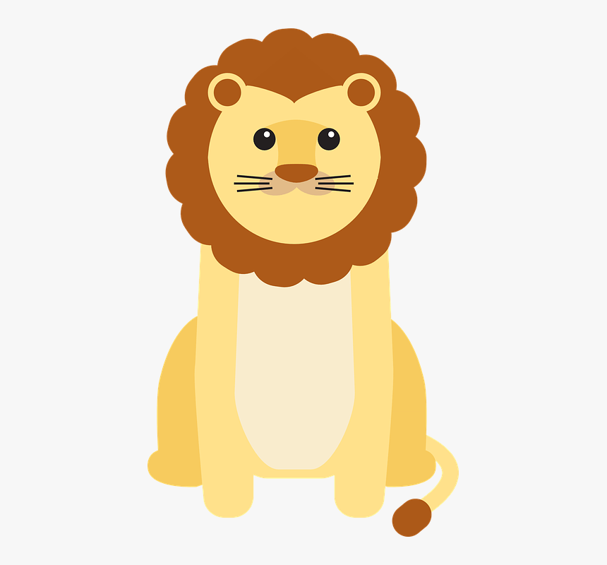 Lion Png Clipart - Baby Animal Lion Vector, Transparent Png