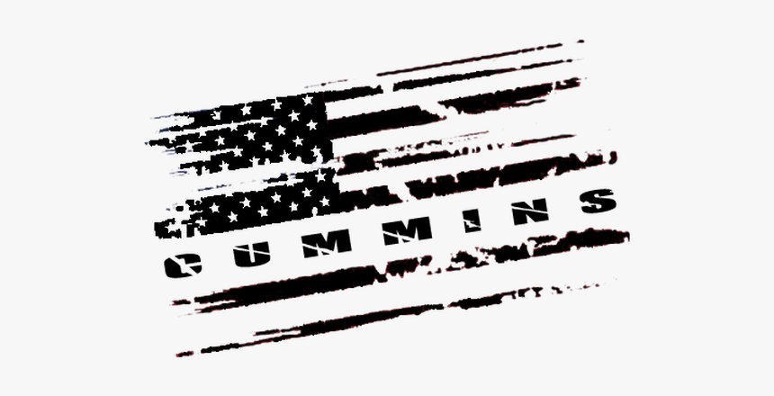 Black And White American Flag Png, Transparent Png