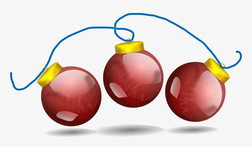 String Of Christmas Ornaments, HD Png Download