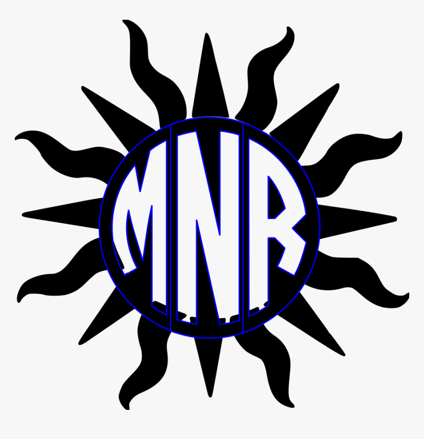 Half Sun Silhouette Clipart , Png Download - Sun And Moon Stencil, Transparent Png