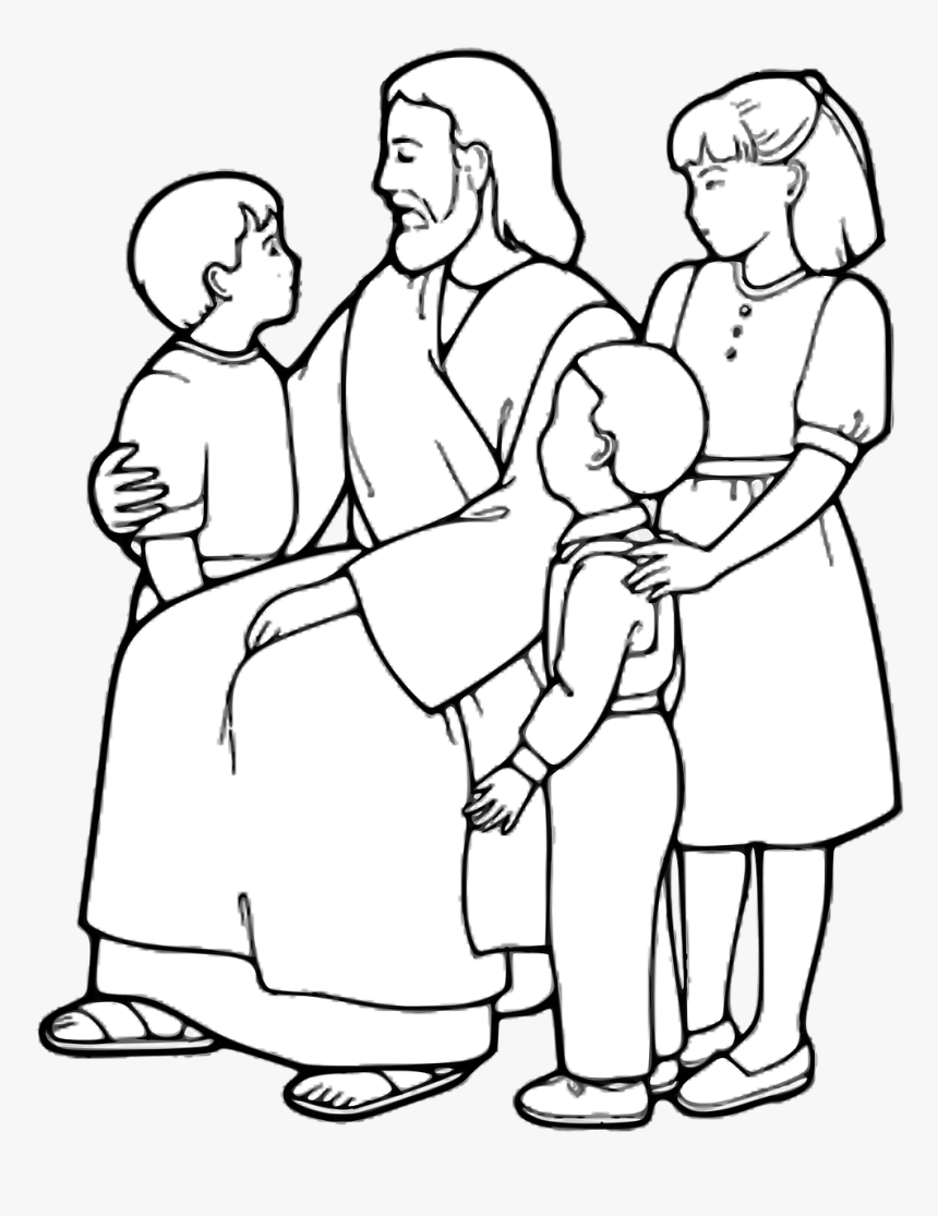 Jesus With People Clipart, HD Png Download