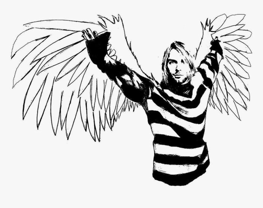 Kurt Cobain - Kurt Cobain Line Art, HD Png Download