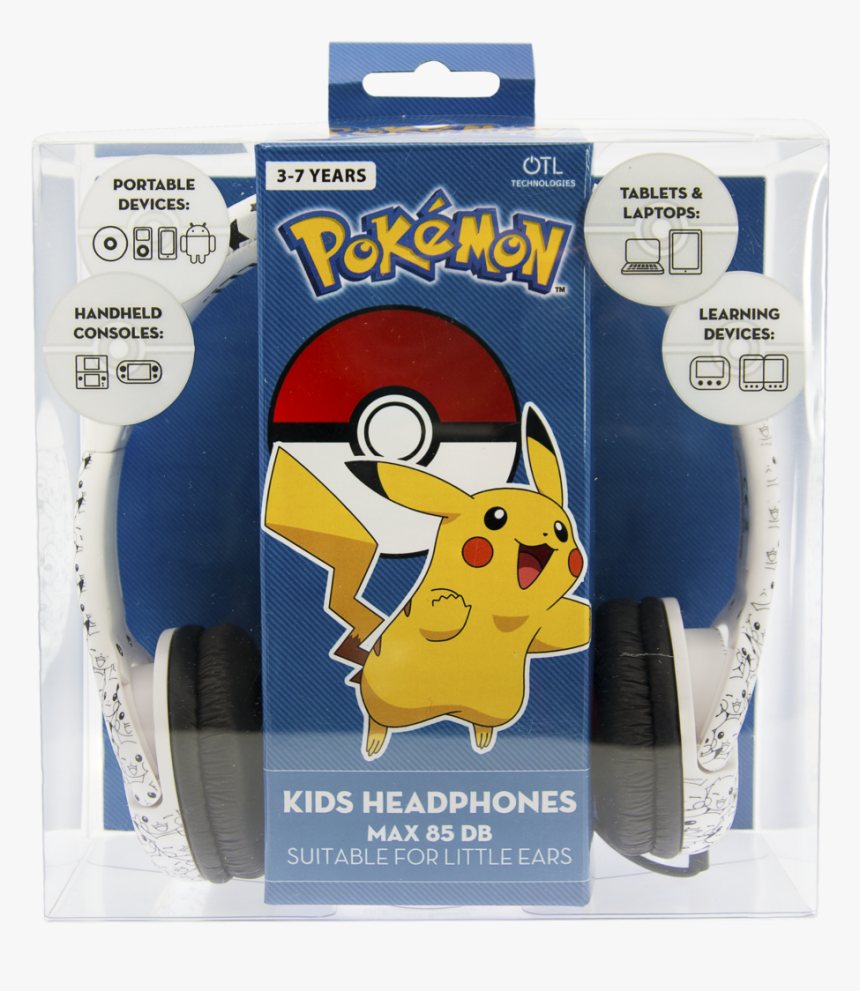 Pk0602pack 3 - Wireless Headphones For Pikachu, HD Png Download