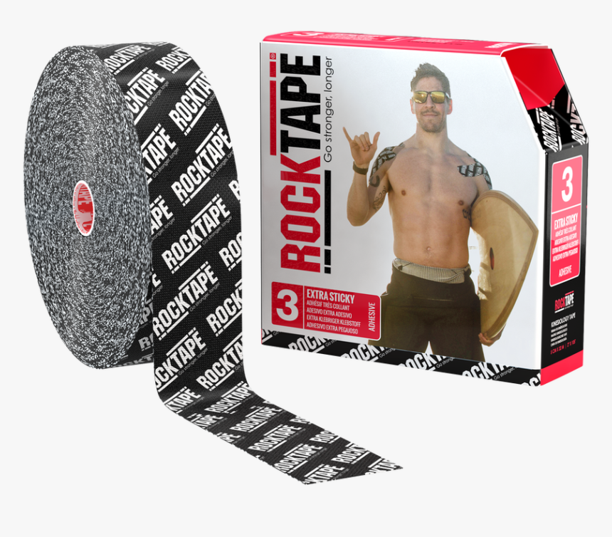 Bulk Extra Sticky Logo Black - Rocktape Bulk Extra Sticky Black Logo, HD Png Download