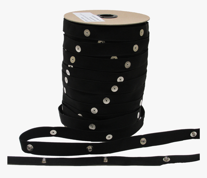 Black Ripple Fold Snap Tape - Black Ripplefold Snap Tape, HD Png Download