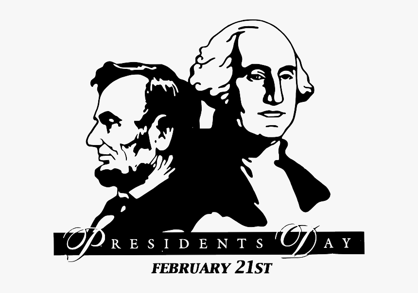 Abraham Lincoln Clip Art United States Of America President - Lincoln And Washington Silhouette, HD Png Download