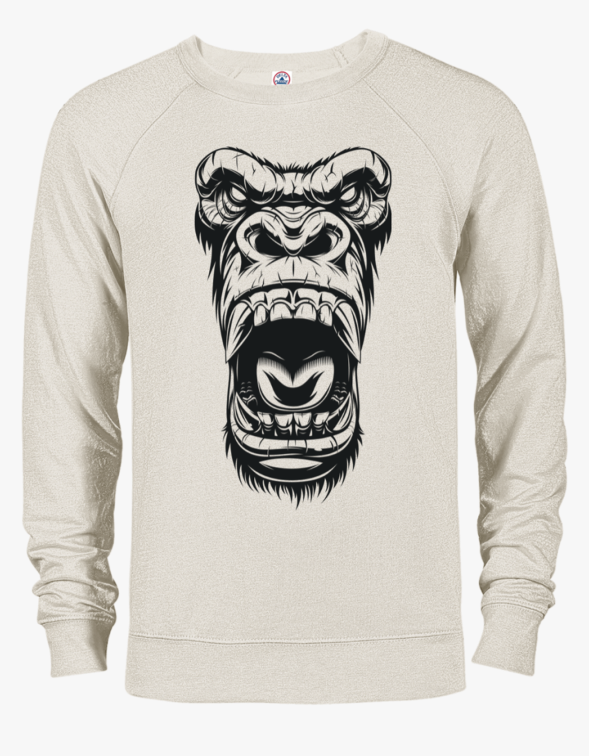 Vector Illustration Ferocious Gorilla Head, HD Png Download