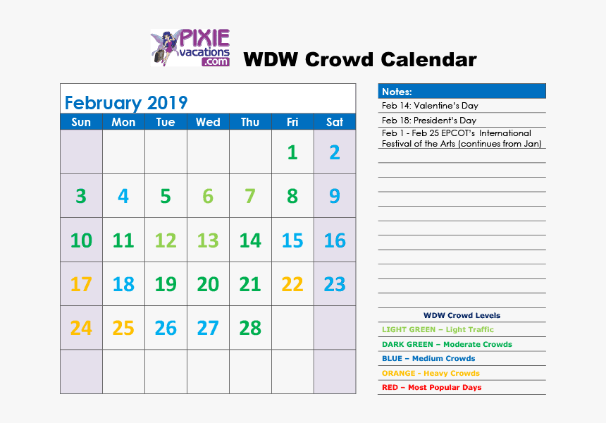 Disney Calendars February 2019, HD Png Download