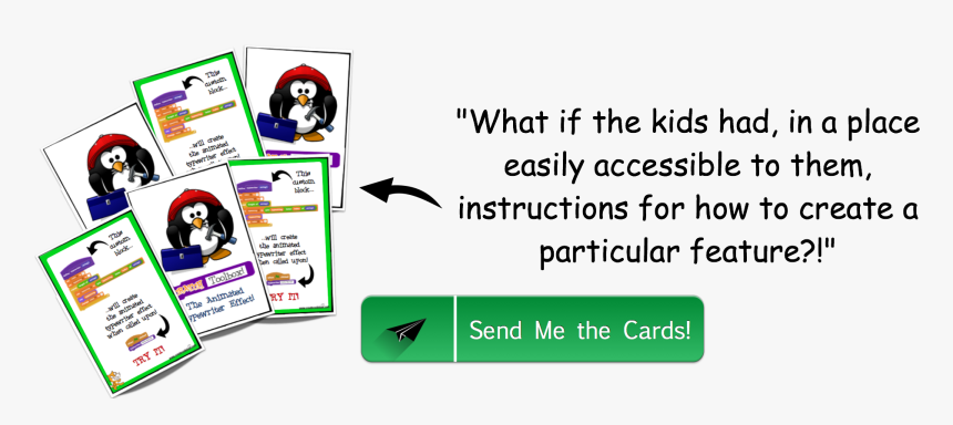 A Series Of Scratch Lessons & Printable Cards For Students - Penguin, HD Png Download