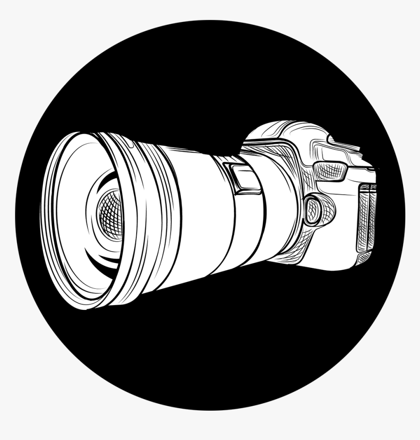 Black And White Logo Photographer Artwork Transprent - Circle, HD Png Download