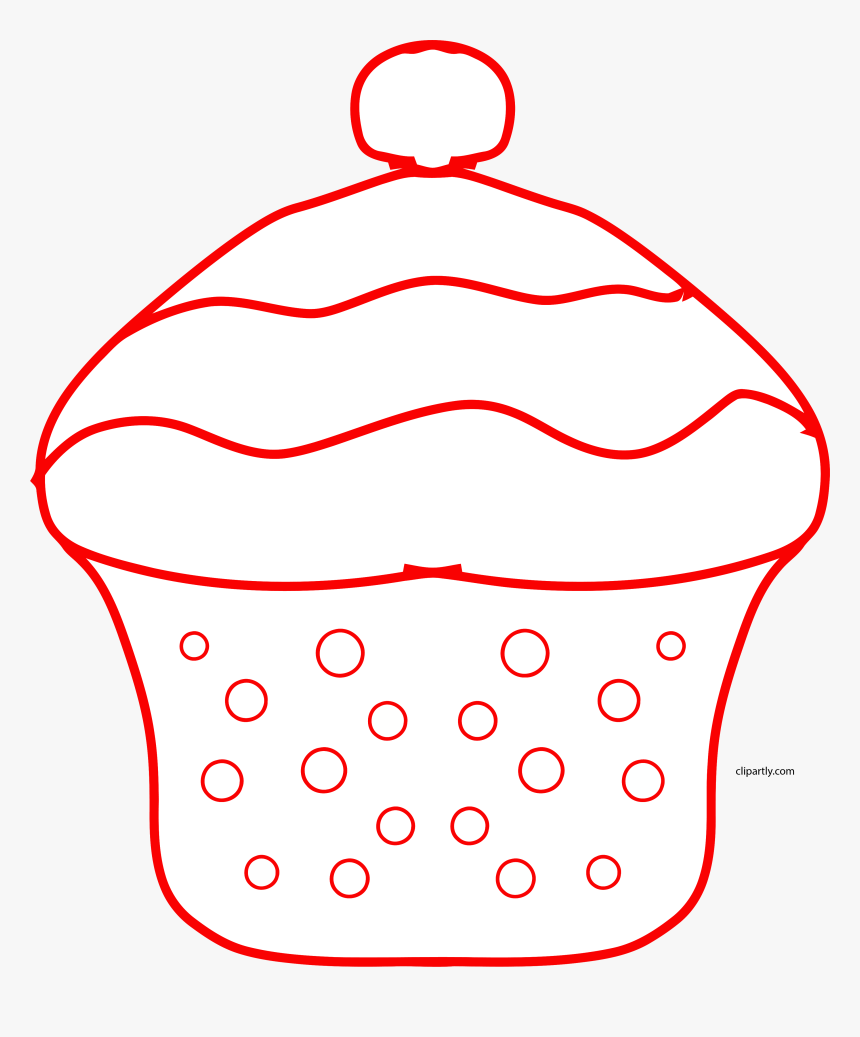 Draw Cupcake Clipart Png, Transparent Png