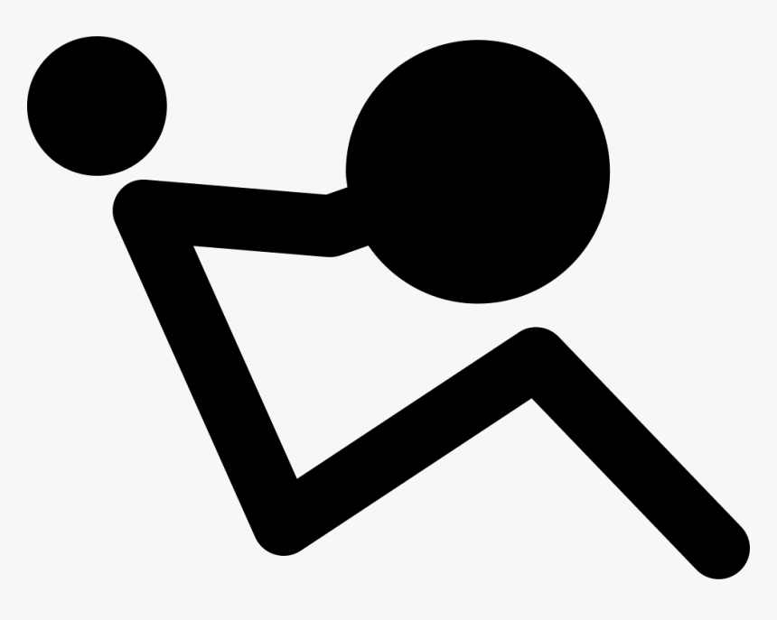 Stick Man Side View Weightlifting - Stick Man Weight Lifting, HD Png Download