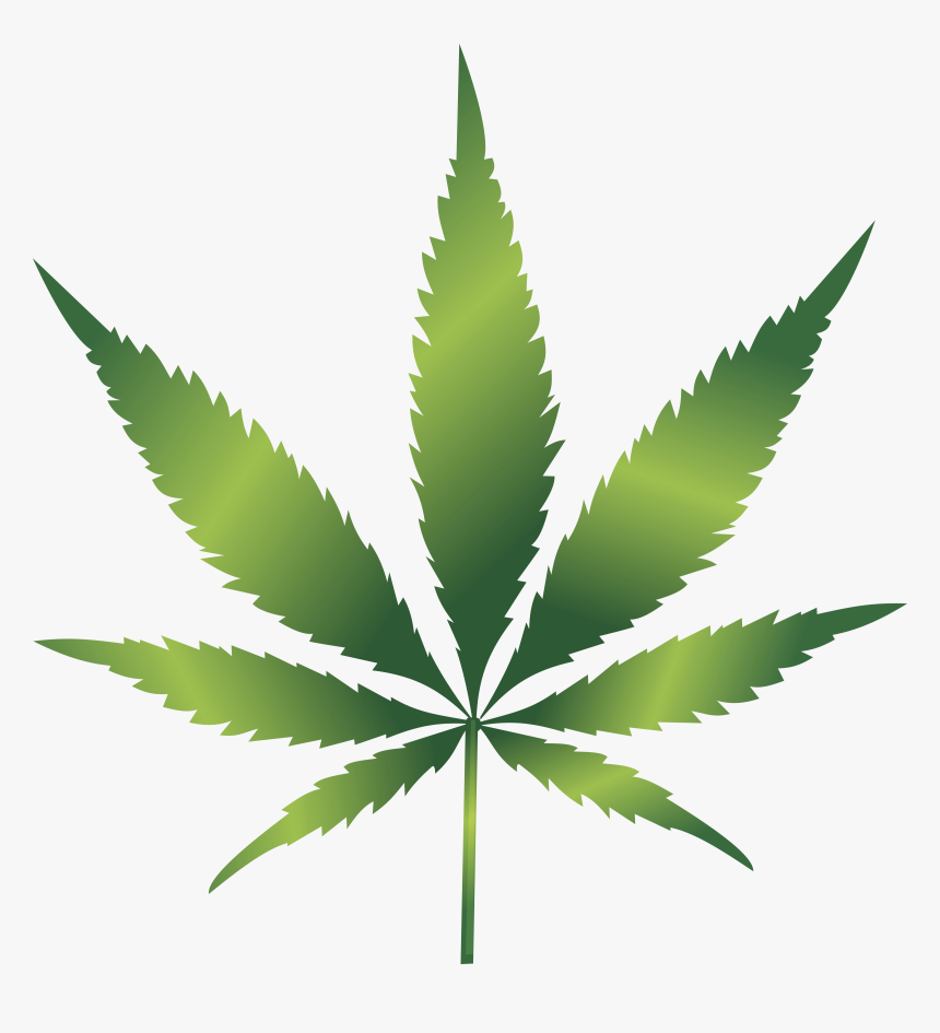 Cannabis Leaf Clip Art - Clipart Cannabis Leaf, HD Png Download