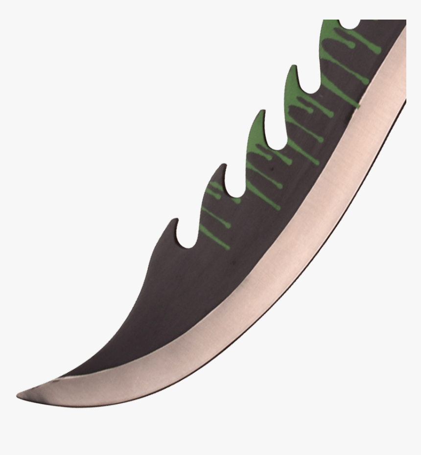 Green Blood Drip Fantasy Short Sword - Knife, HD Png Download