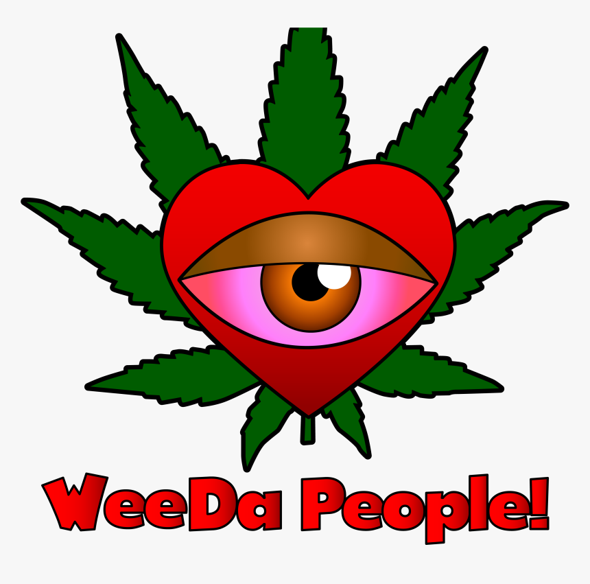 Weeda People International Logo - Blue Weed Leaf Png, Transparent Png