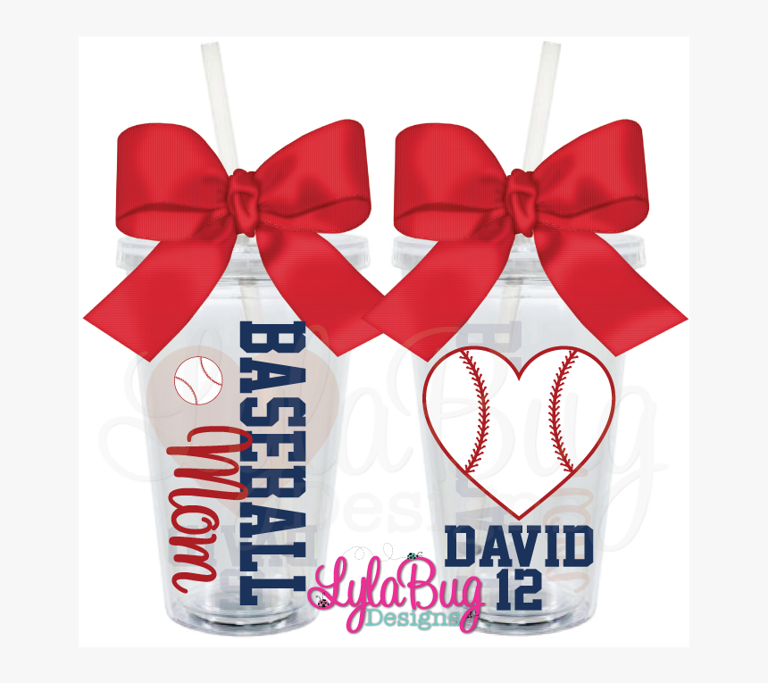 Baseball Mom Heart Personalized Acrylic Tumbler - Keep Calm And Scan On Cup, HD Png Download