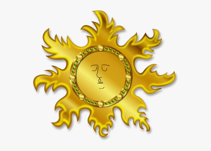 Bright Golden Sun Vector Image - Sinhalese New Year Clip Art, HD Png Download