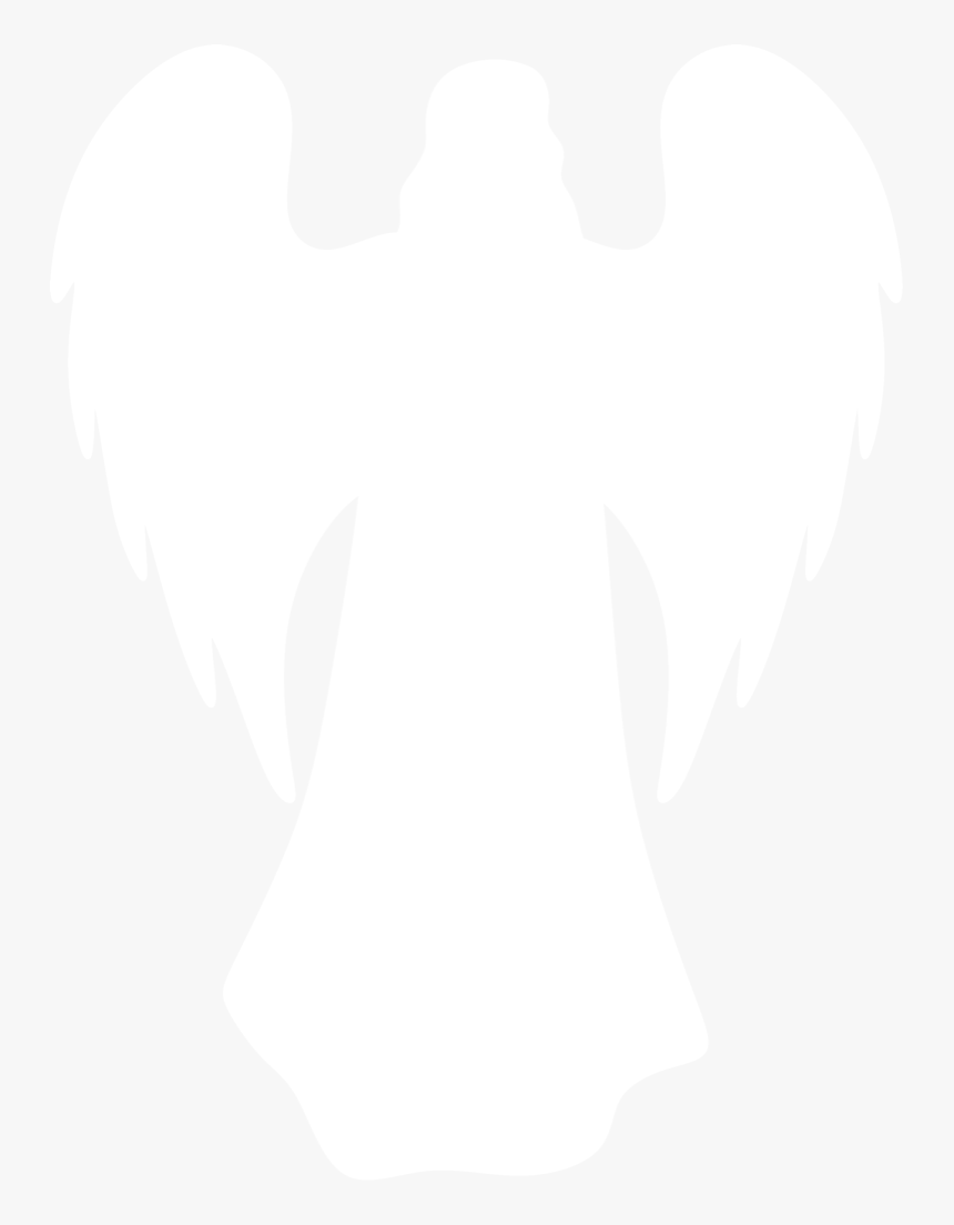 Transparent Shadow Clipart - White Angel Silhouette Transparent, HD Png Download