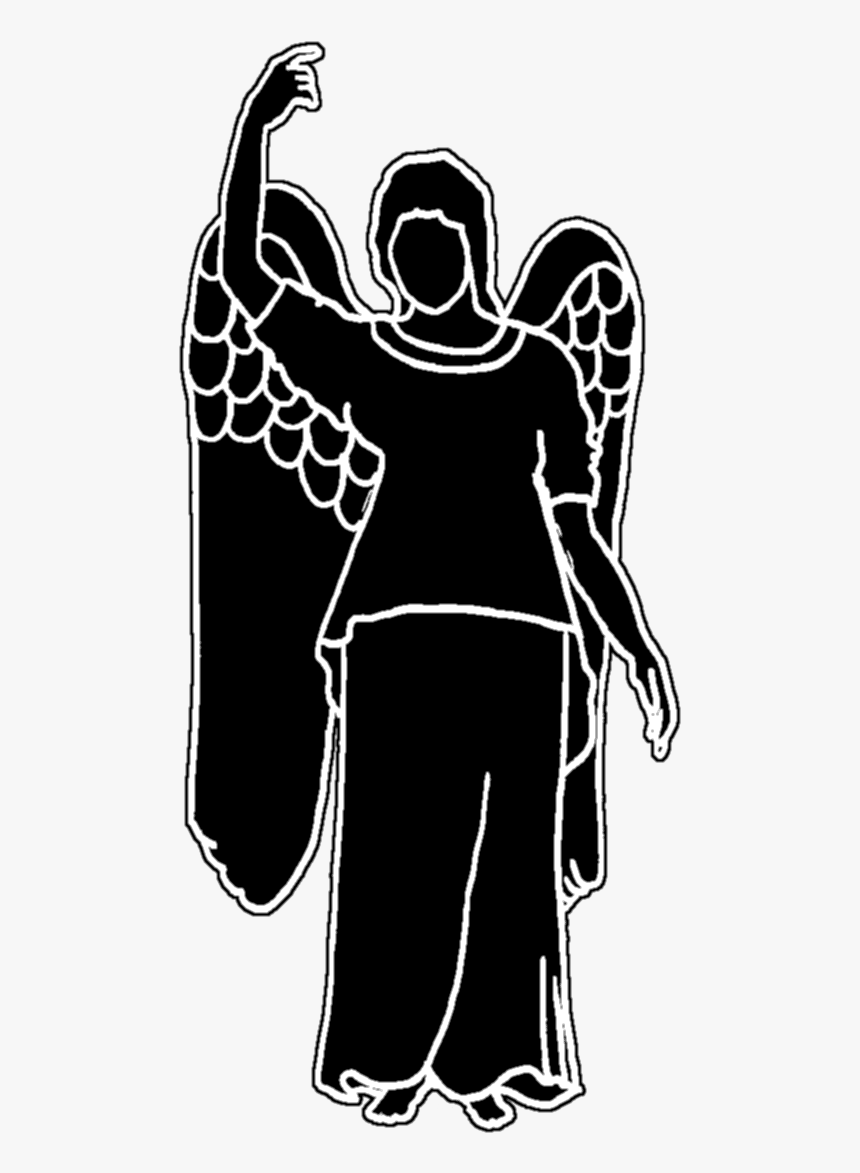 Beautiful Angel Silhouette - Silhouette, HD Png Download