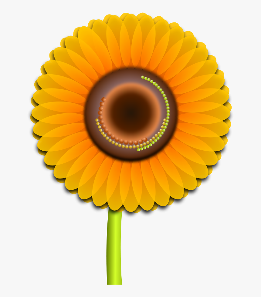 Sun Flower Clipart, Vector Clip Art Online, Royalty - Hoa Huong Duong Vector, HD Png Download