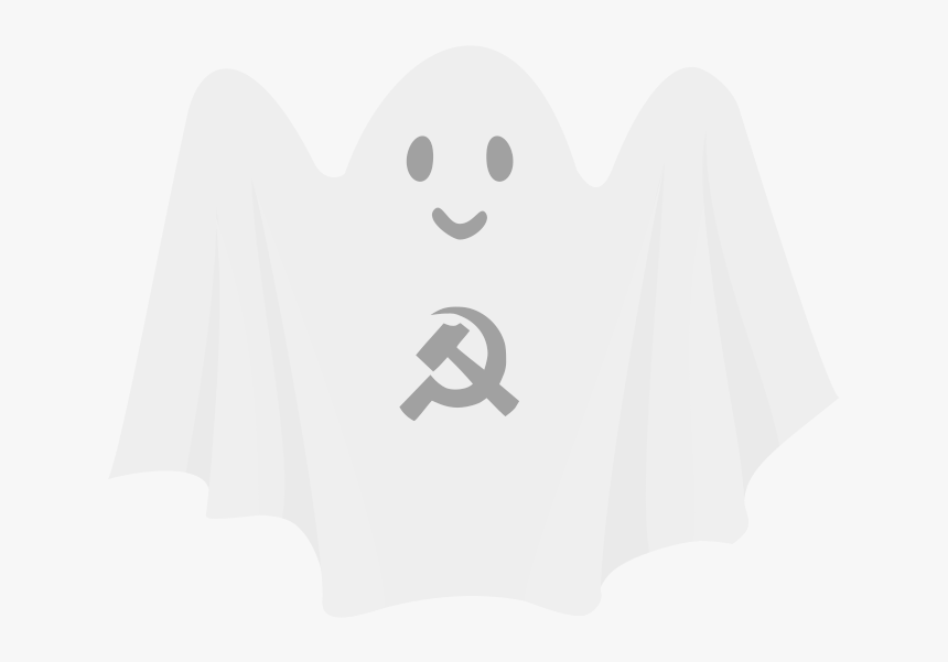 Ghost Of Communism - Halloween Design For Notebook, HD Png Download