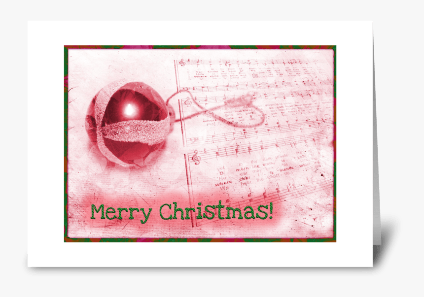Red Ornament Greeting Card - Paper, HD Png Download