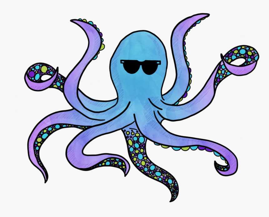 Octopus Color - Sunglasses, HD Png Download