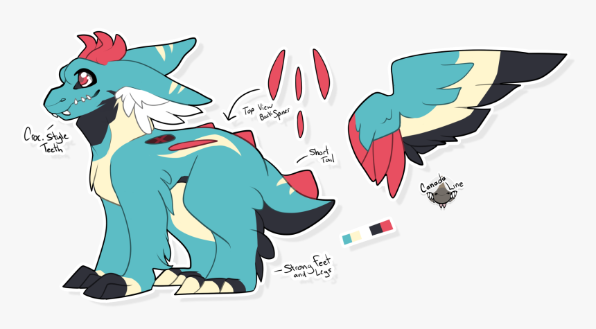 Closed] Totodile Themed Dutch Angel Dragon - Cartoon, HD Png Download
