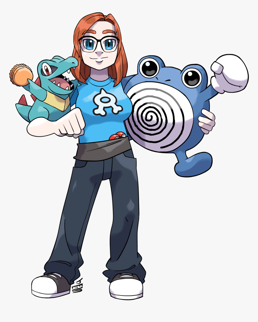 Totodile And Trainer, HD Png Download