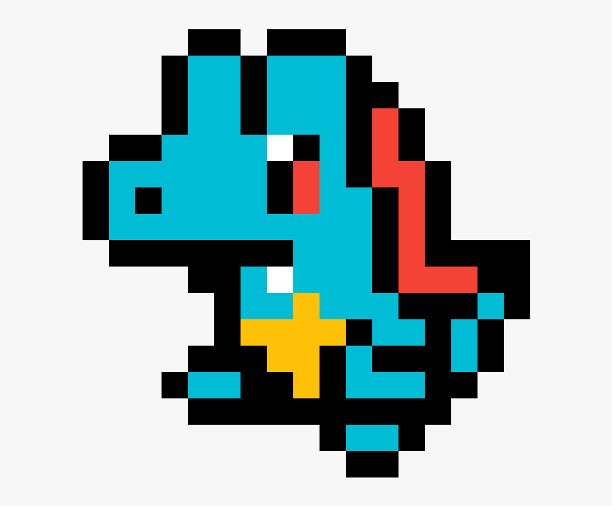 Totodile Pixel Art , Png Download - Pixel Art Zelda Rupee, Transparent Png