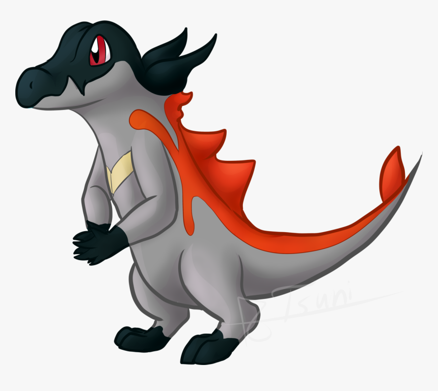 Totodile And Salandit Fusion, With Tad More Salandit - Salandit Fusion, HD Png Download