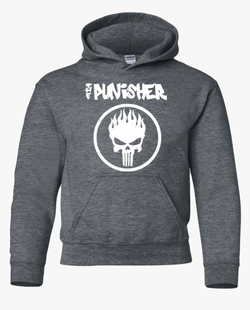 The Punisher Youth Hoodie - Oggy And The Cockroaches Hoodie, HD Png Download