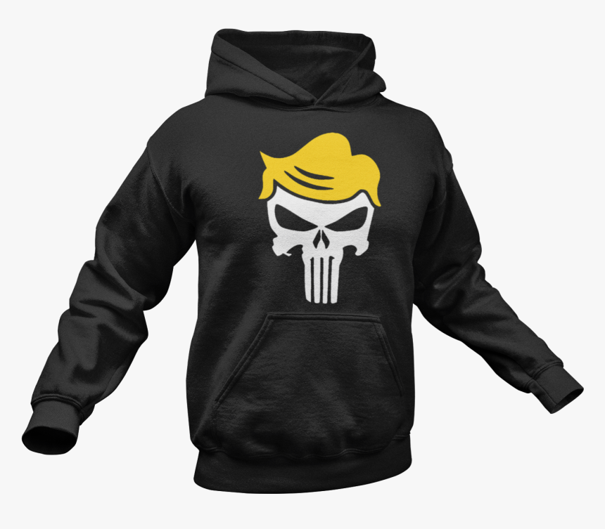 Donald Trump Punisher Skull Hoodie, HD Png Download