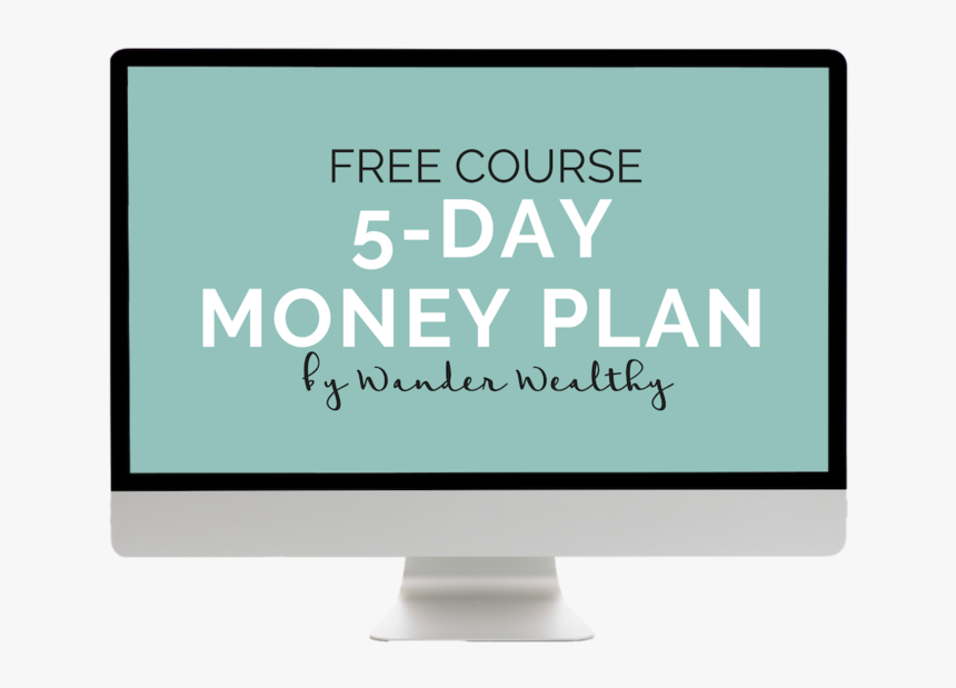 Free Course 5-day Money Plan By Wander Wealthy - Computer Monitor, HD Png Download