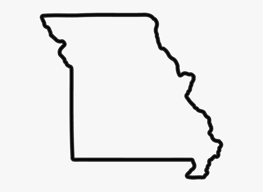 Missouri Outline Rubber Stamp - Missouri Clipart, HD Png Download