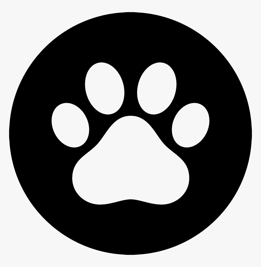 Paw Print Seal Rubber Stamp - Welcome Sign With A Paw Print, HD Png Download