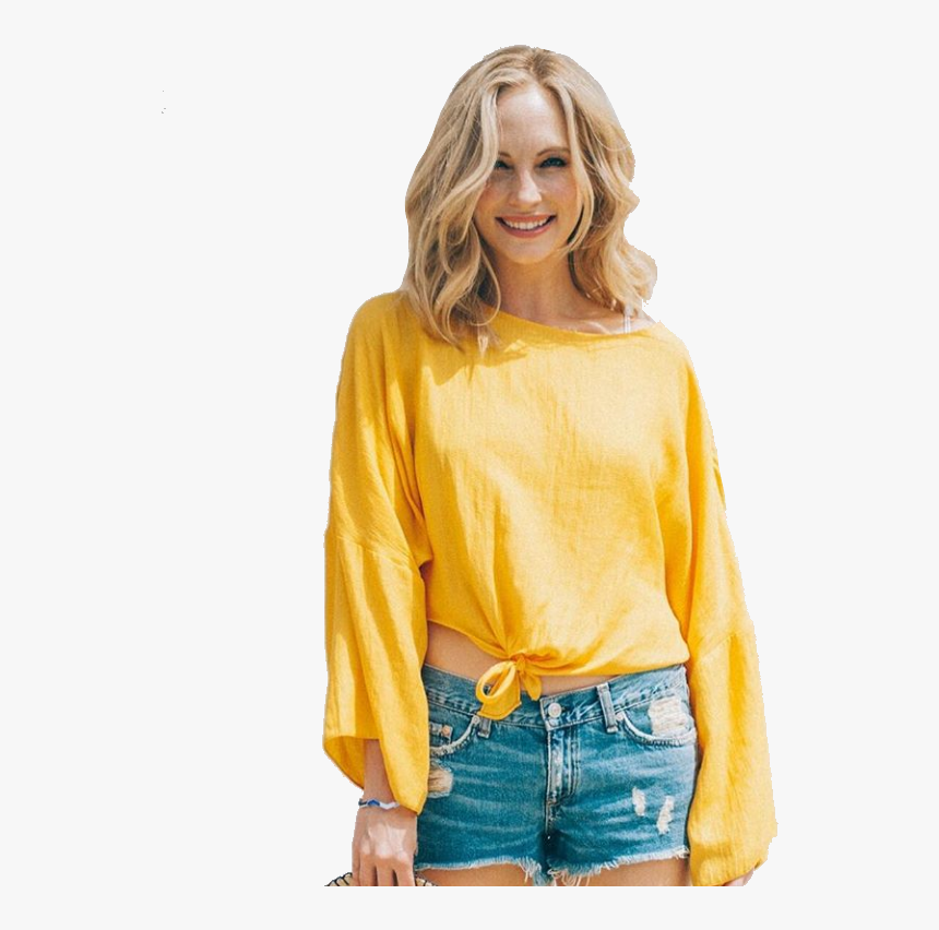 #candiceaccola #candiceking #carolineforbes #tvd - Blouse, HD Png Download