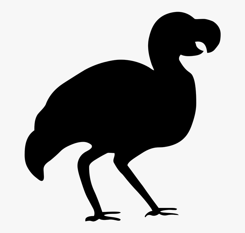 Silhouette - Dodo - Dodo Silhouette Png, Transparent Png