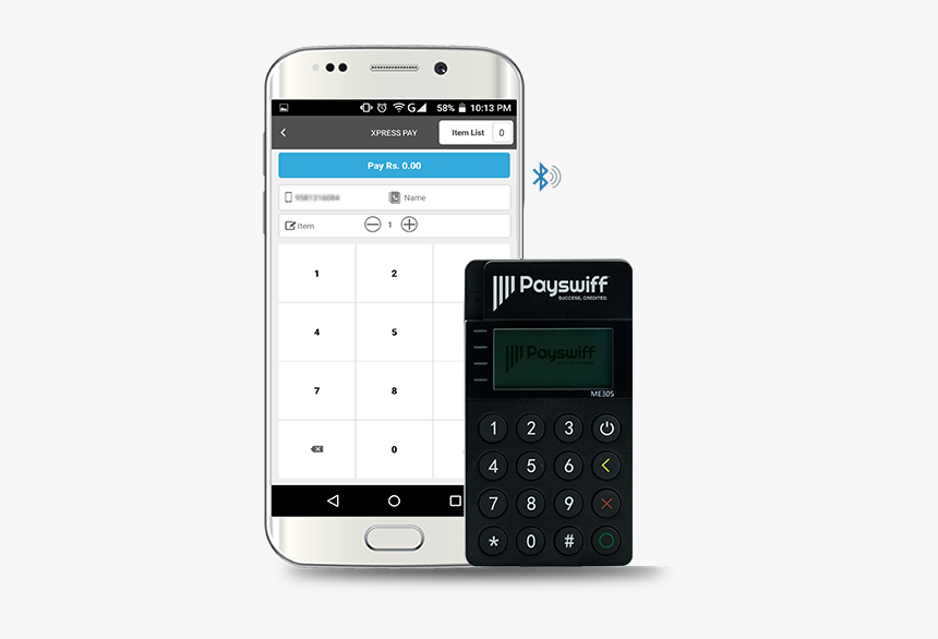 Mpos Card Swipe Machine - Payswiff Mini Atm, HD Png Download