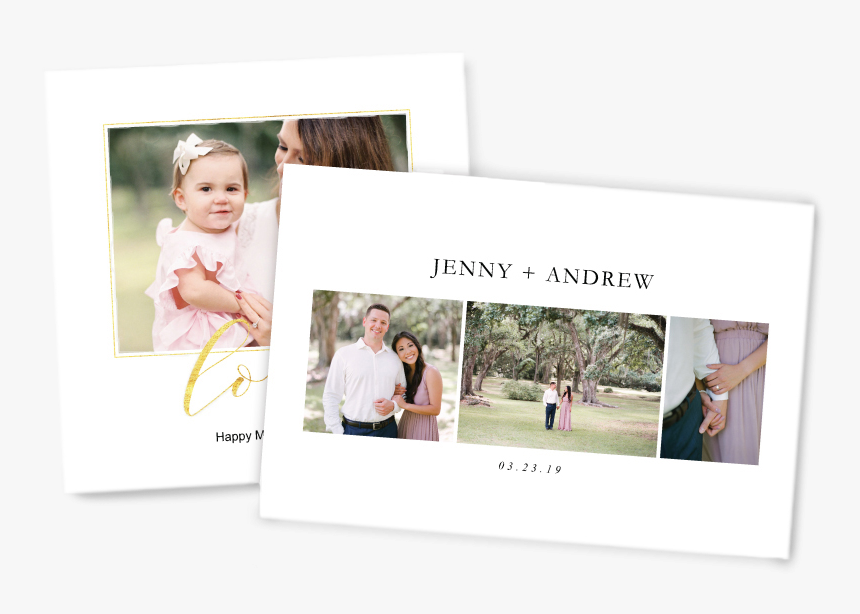 Mom & Baby & Engaged Couple Photos Printed On Composite - Grass, HD Png Download