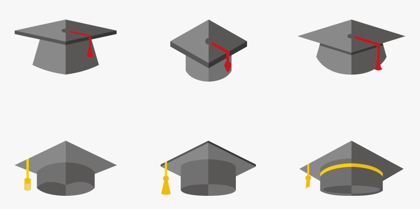 Flat Graduation Cap Vector, HD Png Download
