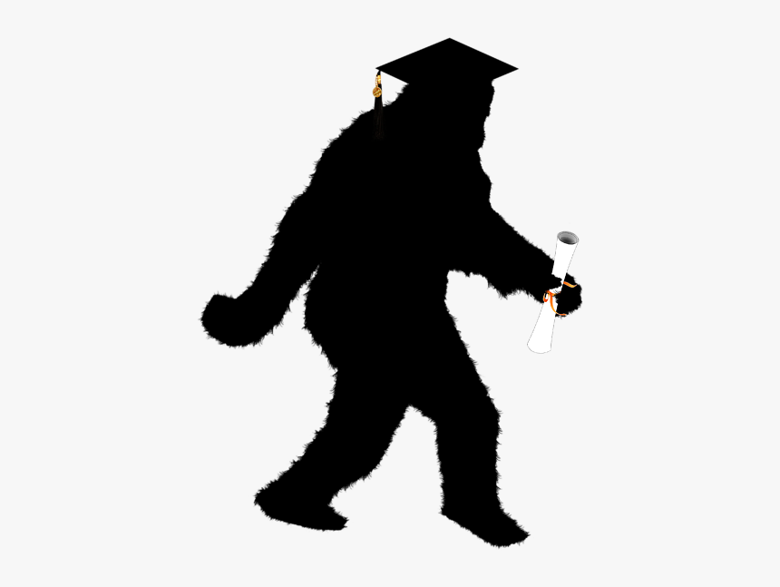 Funny Sasquatch Silhouette, HD Png Download