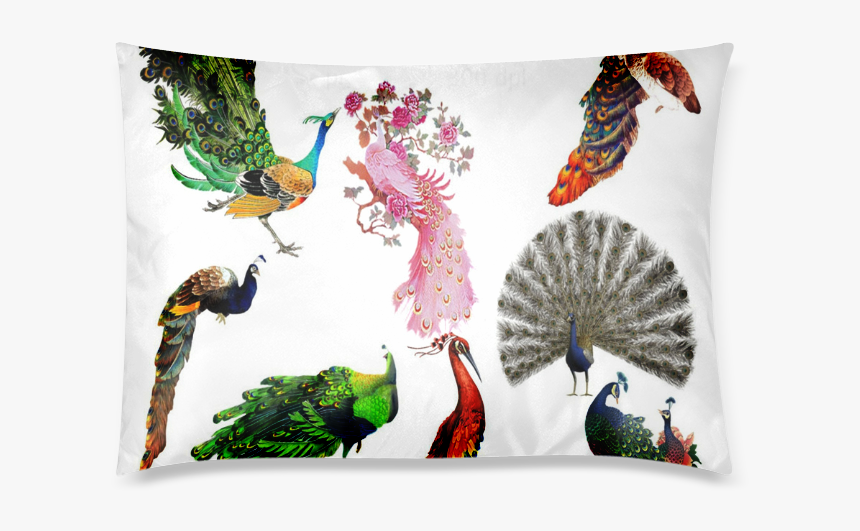Peacock Clipart Custom Zippered Pillow Case 20 X30 - Duvet, HD Png Download