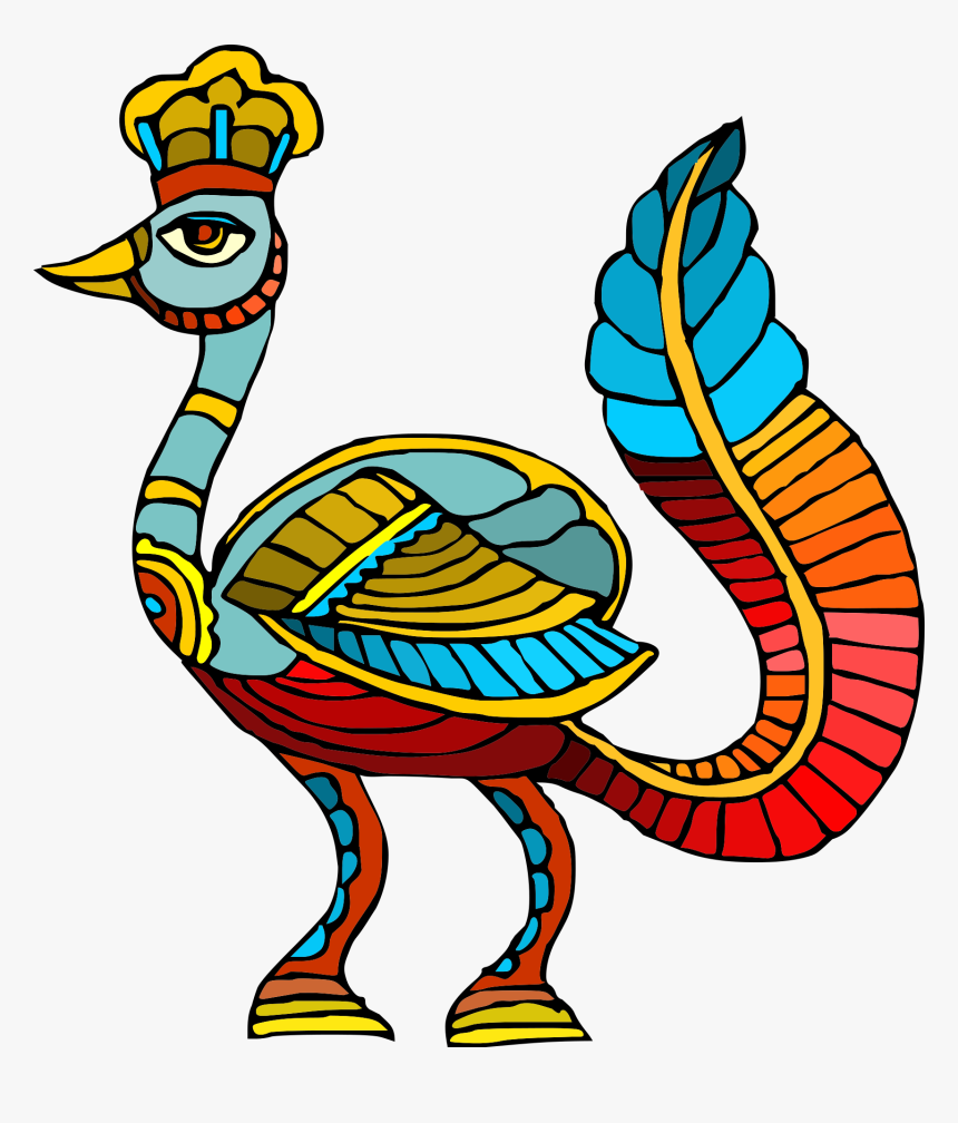 Transparent Peacock Clipart - Egyptian Birds Ancient, HD Png Download
