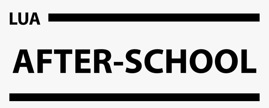 Lua Afterschool Logo - Black-and-white, HD Png Download