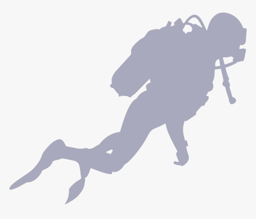 Scuba Diver Silhouette, HD Png Download