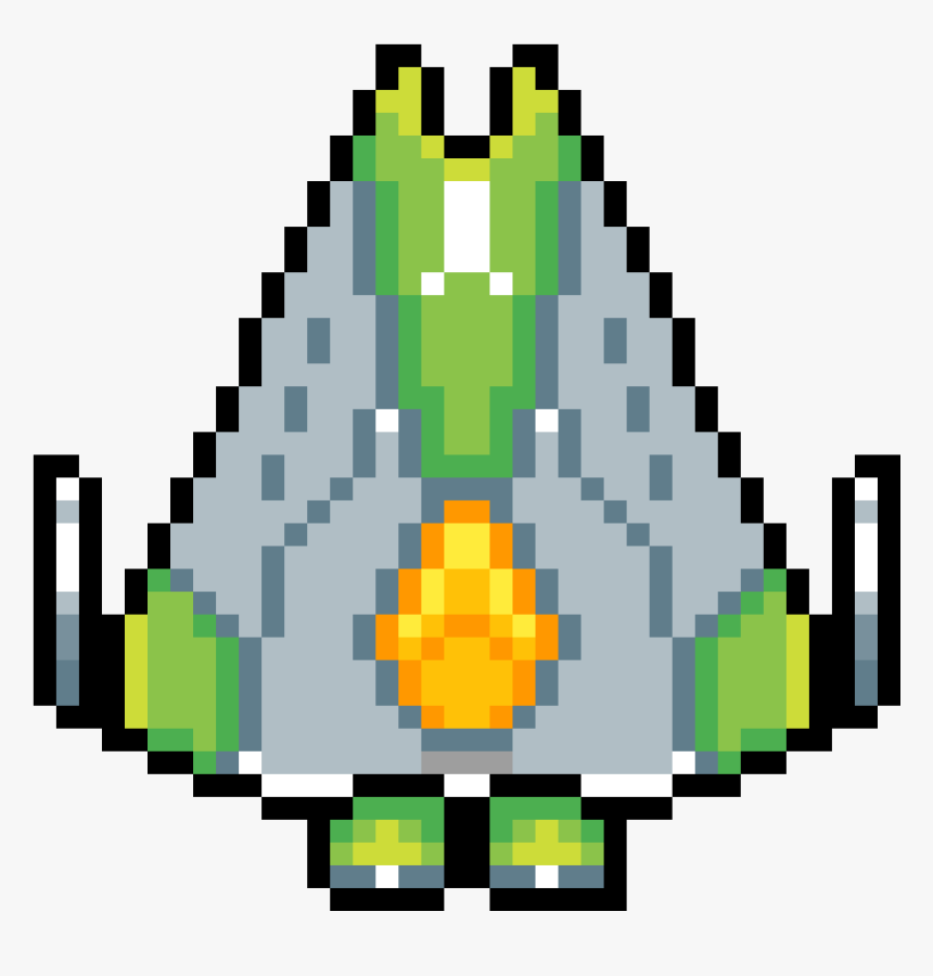 Pixel Pizza Vector - Spaceship Pixel Art Png, Transparent Png