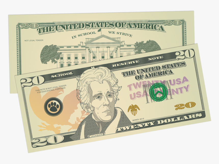 Teacher Created Resources Play Money Assorted Bills - 20 Us Dollar, HD Png Download